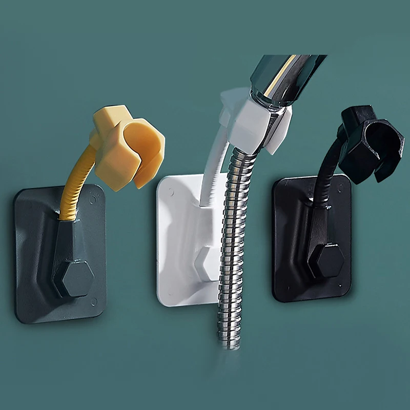 

ABS construct Shower Holder Not Suction Cup Shower Head Holder Punch-Free Bathroom Bracket Rotation Fixed Base