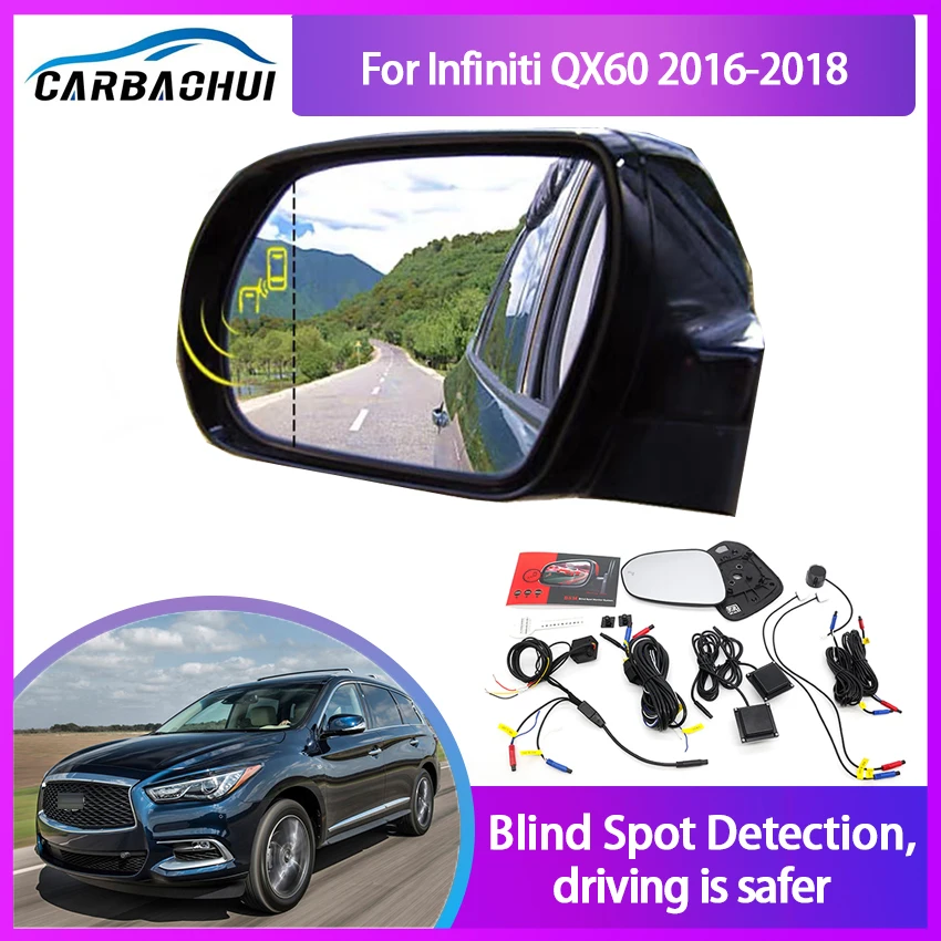 

Blind Spot Detection System Rearview Mirror BSA BSM BSD Monitor Change Assist Parking Radar Warning For Infiniti QX50 2015/2018
