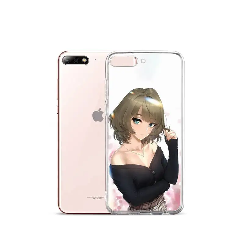 

Girl sexy anime cartoon Phone Case Transparent for iPhone Samsung A S 11 12 6 7 8 9 30 Pro X XS Max XR Plus lite
