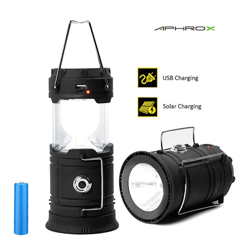 Фонарик светодиодный для кемпинга уличный складной аварийный светильник со