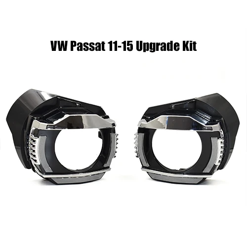 Passat (No Lens) Ronan V-W passat 11-15 фары DRL upagrade комплект Янтарный СВЕТОДИОДНЫЙ ПОВОРОТНЫЙ hella koito Q5 объектив фары в сборе модифицированные детали - Цвет: Passat (No Lens)