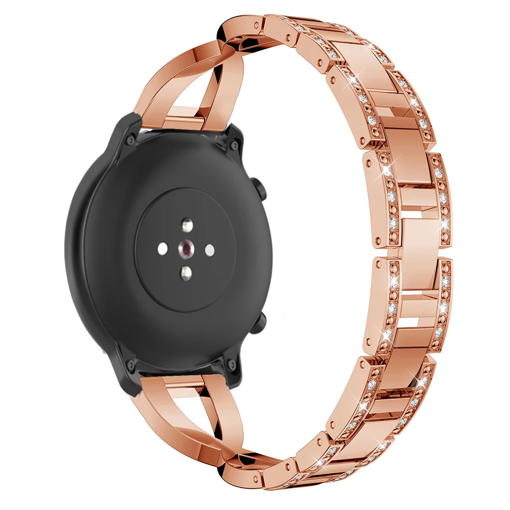 20 22 мм Металлический Стальной браслет для Huami Amazfit Pace Stratos 2 ремешок для AMAZFIT GTS GTR 42 мм 47 мм ремешок для часов gear S3 S2 ремень