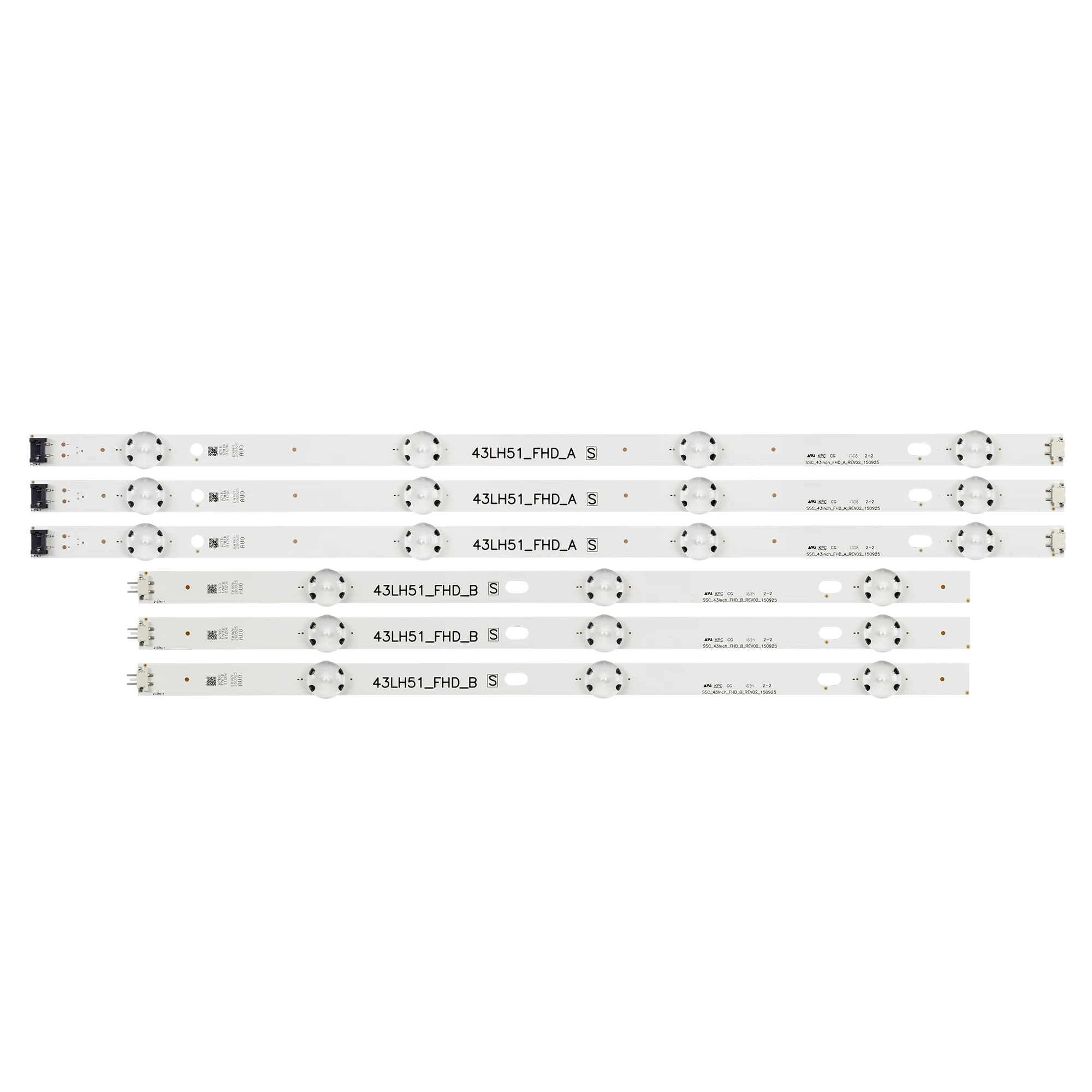 6pcs led backlight bar for lg 43lh590v 43lf510v 43lf5100 43lh5100 43lh570a 43lh520v 43lh511t 43lh513v 43lj515v 43lh510v 43lh570v free global shipping