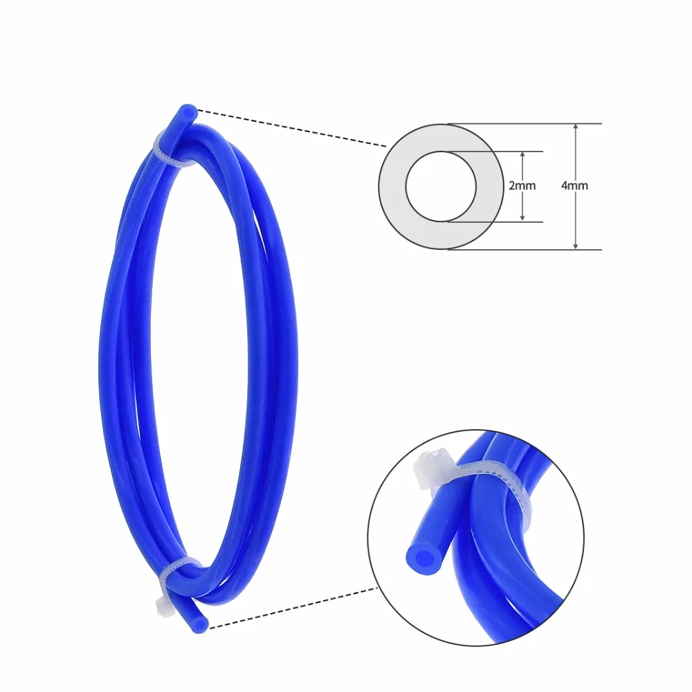 1 м соединители труб ptfe части 3D-принтера j-головка hotend для CR10 CR-10S ID 1,9 мм OD 4 мм клонированная трубка Capricornus