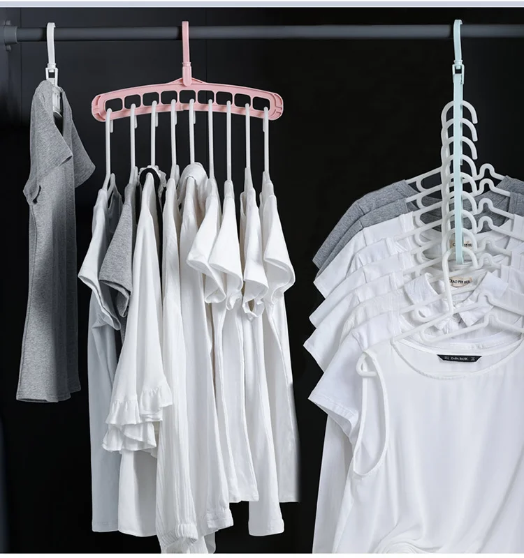 PP Multifunctional Clothing Hangers Organizer Wardrobe Storage Cabinet Home Clothes Storage Organization Accessories supplies