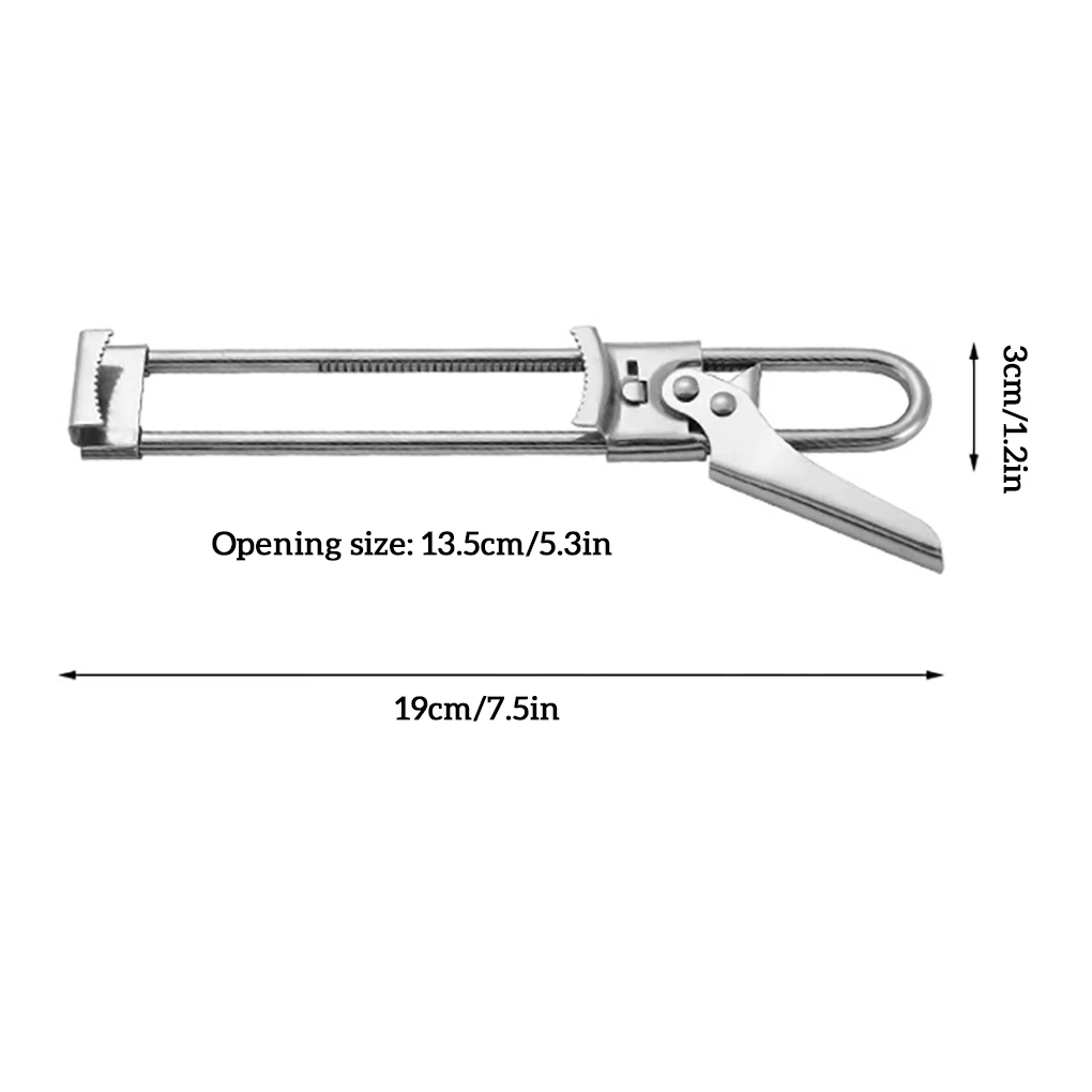 

Creative MultifunctionalJar Opener Adjustable Stainless Steel Manual Can Bottle Cover Lids Remover Kitchen Gadgets