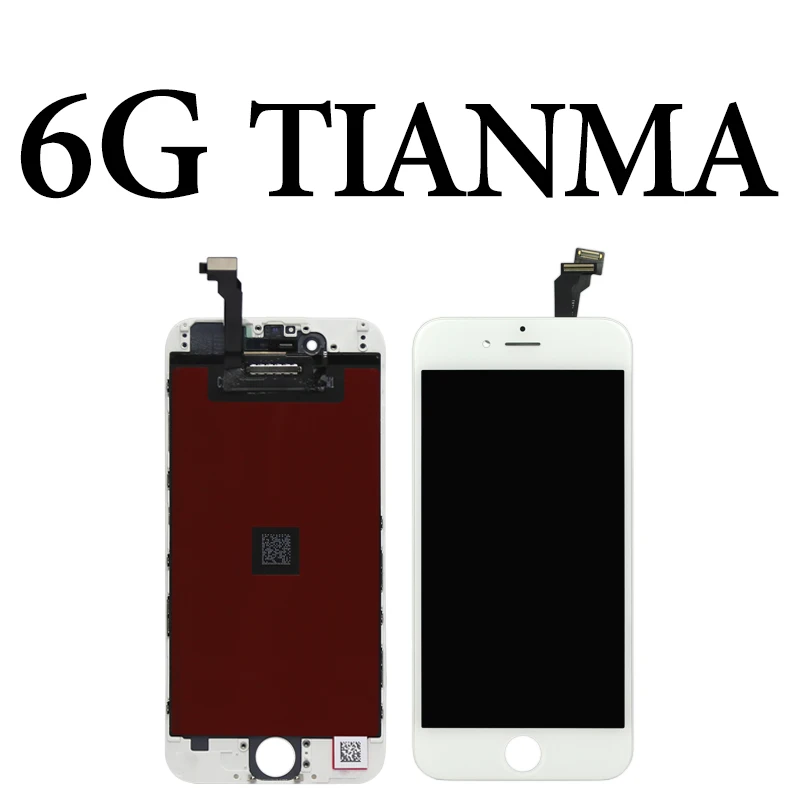 Премиум Версия Tianma для iPhone 5S, SE 6 6S Plus 7 8 Plus ЖК сенсорный экран Стекло сборка Бесплатный подарок без битых пикселей - Цвет: for iphone 6G white