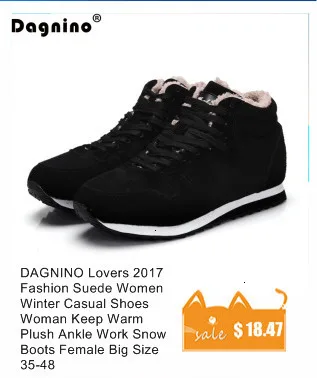 DAGNINO Lovers/ г. Модная замшевая женская зимняя повседневная обувь женские теплые плюшевые рабочие зимние ботинки женские большие размеры 35-48