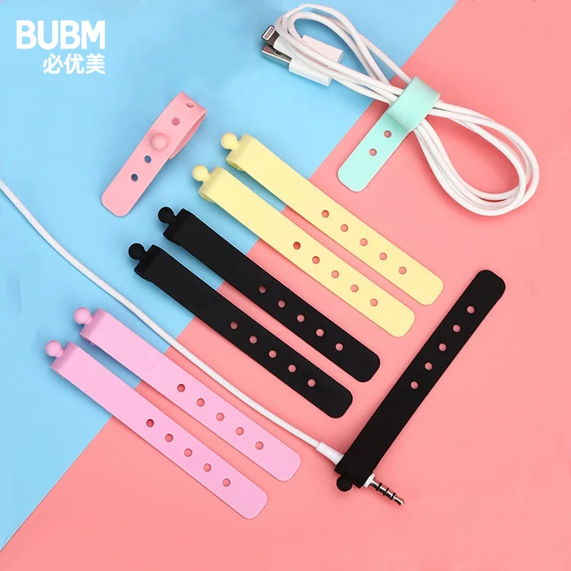 Многоразовый силиконовый держатель для кабеля BUBM | Электроника