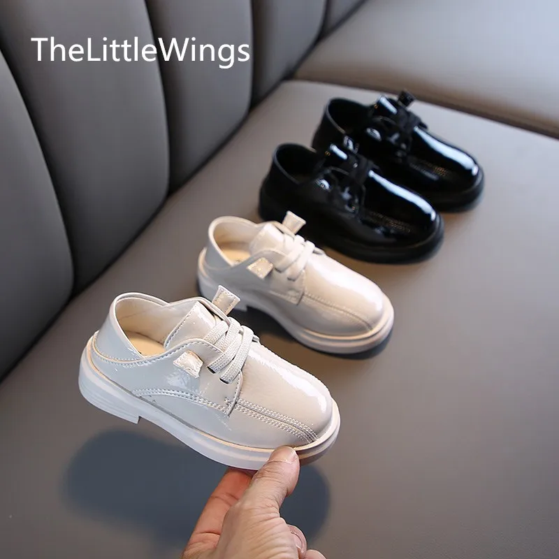 Детская обувь 2020 г. Весенняя Повседневная модная кожаная для мальчиков и девочек