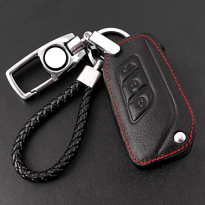 Чехол для ключей Baic Zhidao x35 Zhixing x25 d50 x55 x65 d70, кожаный, с пряжкой