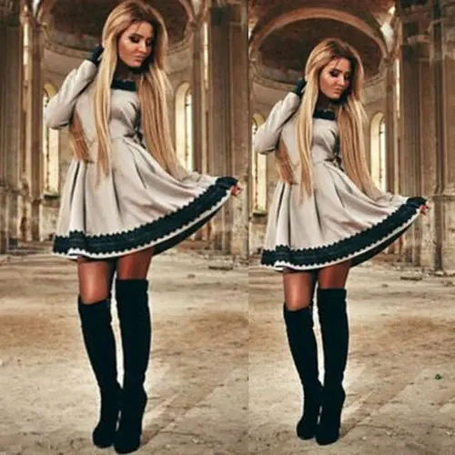 

Новинка, зимний женский джемпер с длинным рукавом, мини-платье, женское облегающее хлопковое мини-платье-свитер с высокой талией