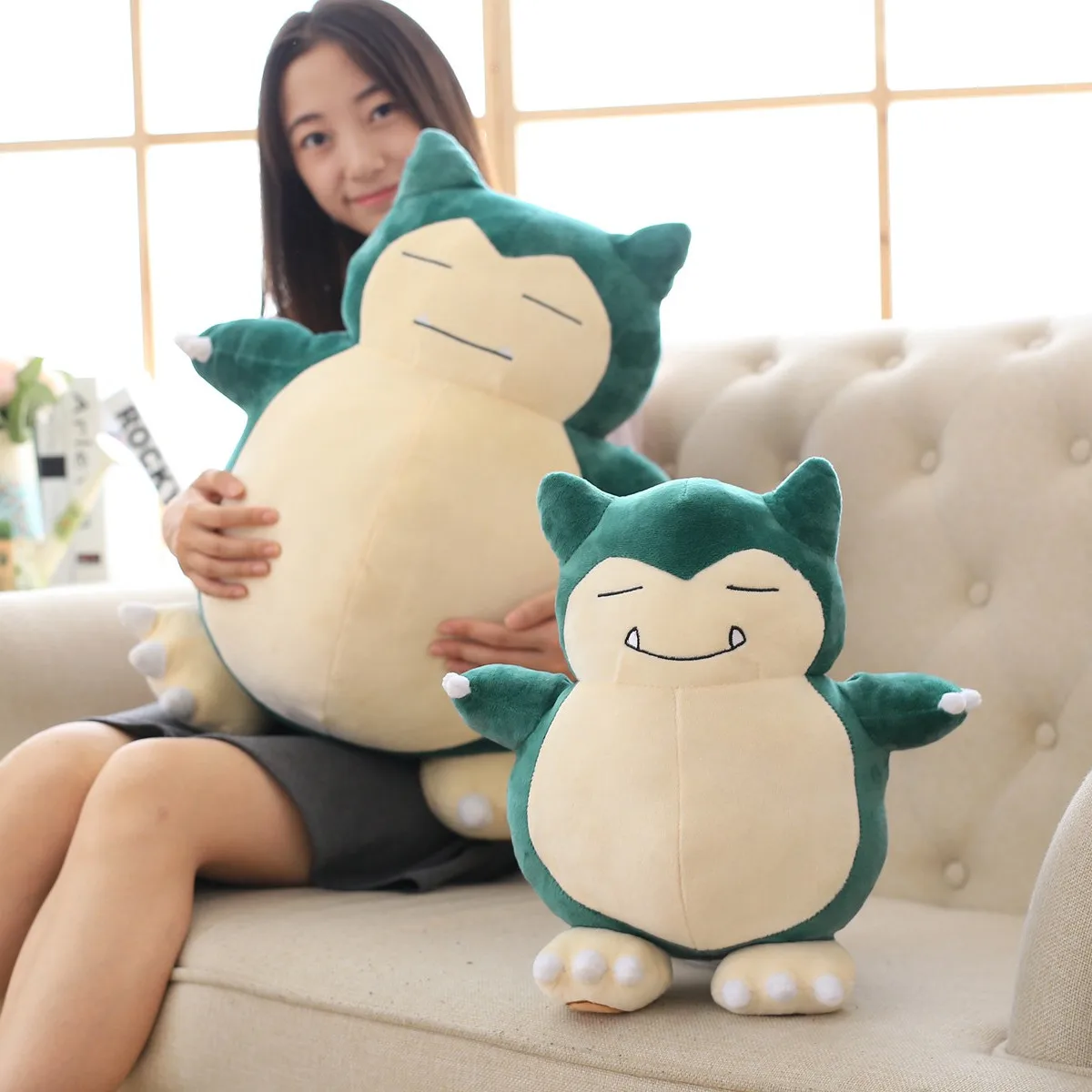 

Pokémon Kawaii Big Size Snorlax Plush Toy Stuffed Doll Pillow To Soothe Babies And Children Christmas Birthday Gifts