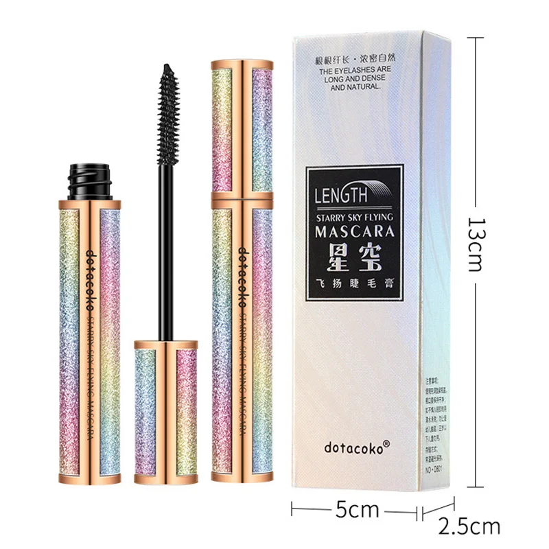 Новинка 4D Тушь для ресниц водостойкая долговечная завивка удлиняющая черная