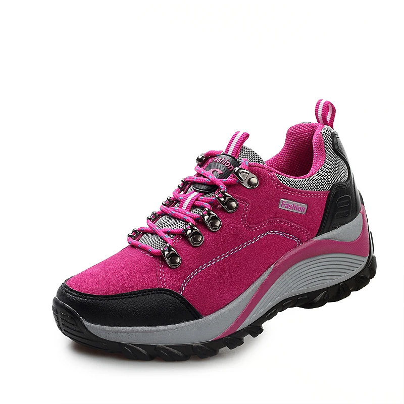 Женские походные ботинки на толстой подошве амортизирующая обувь для трекинга