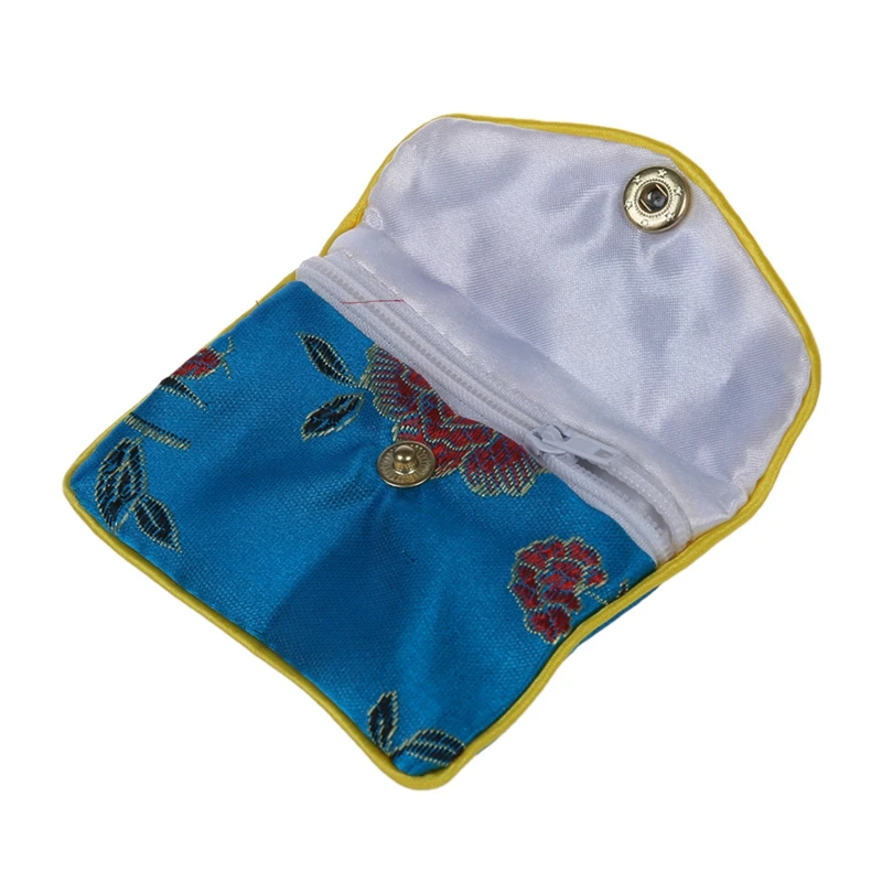 

12 Pcs Small Jewelry Box Jewelry Bag Embroidered Silk Cloth Bag Coin Purse, 12 Pcs 80X65Mm & 12 Pcs 6.2X7.8Cm
