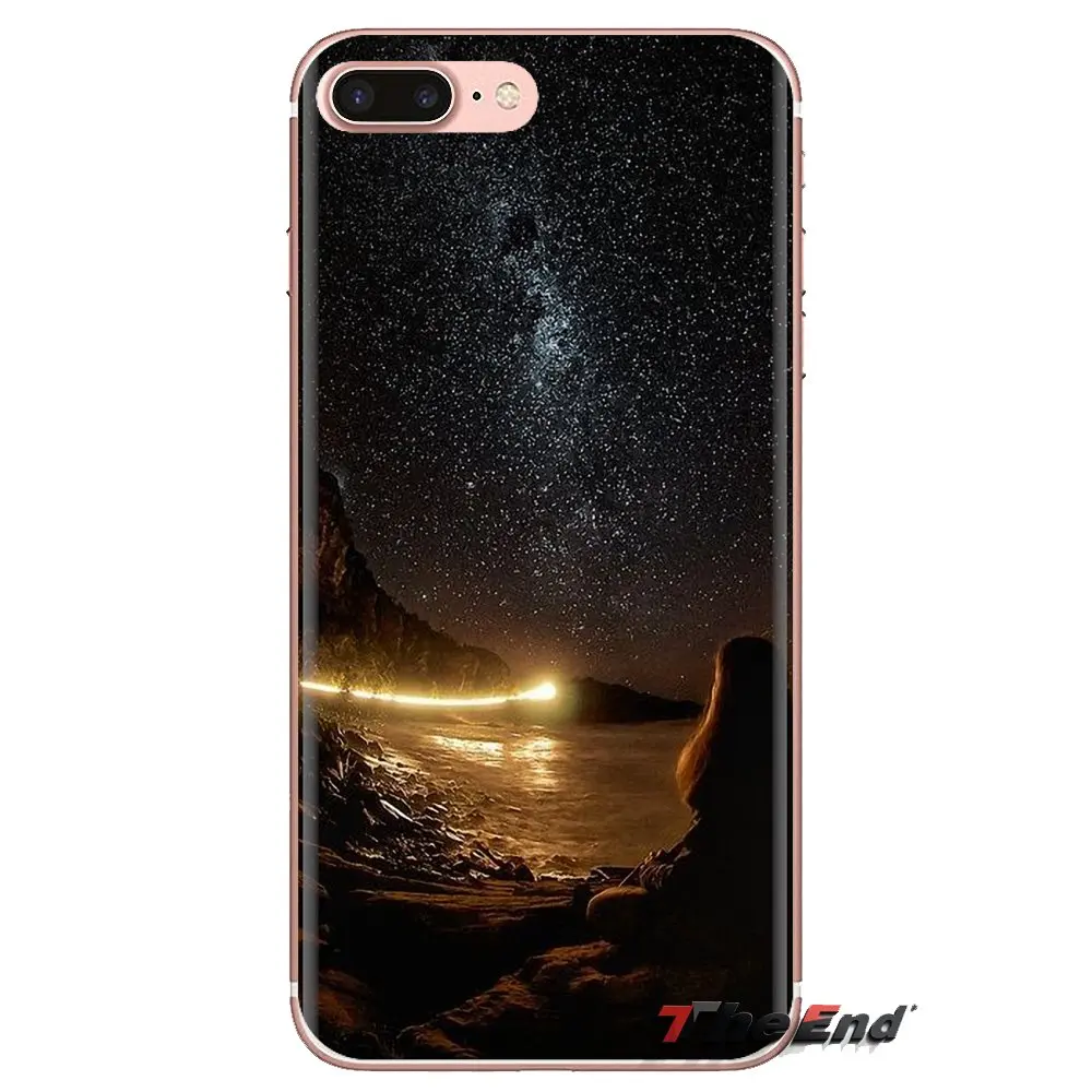Soft Shell Cases Starry Night Space Sky Pattern For Sony Xperia Z Z1 Z2 Z3 Z5 compact M2 M4 M5 E3 T3 XA Aqua LG G4 G5 G3 G2 Mini |