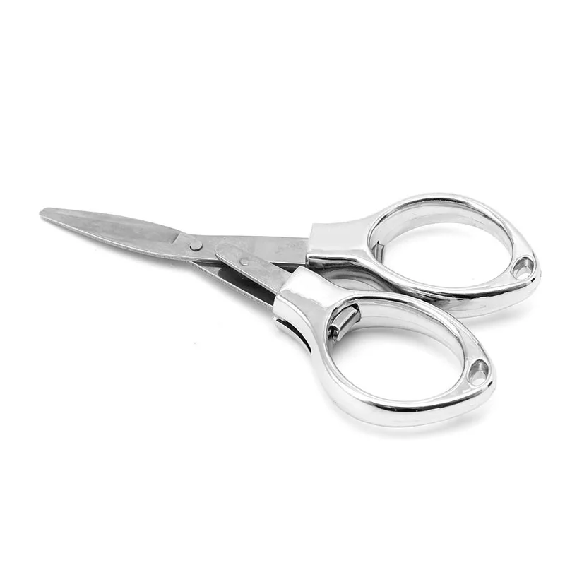 Нержавеющая сталь мини складной брелок ножницы рыболовные Ножницы Резак для