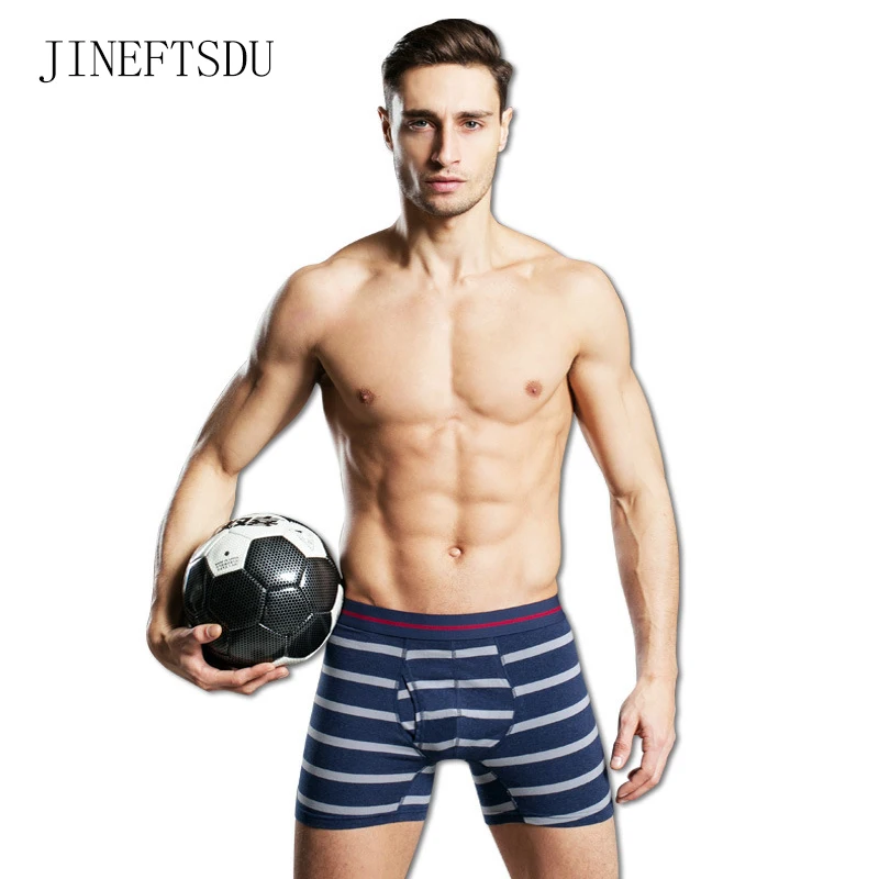 Высокое качество Для мужчин нижнее белье трусы боксеры натуральный хлопок