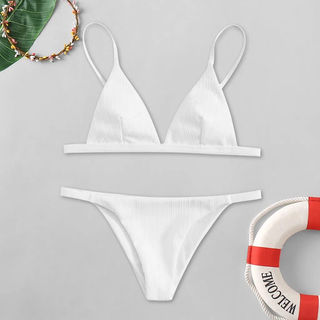 Женский купальный костюм KANCOOLD розовый с подкладкой монокини пуш-апом комплект