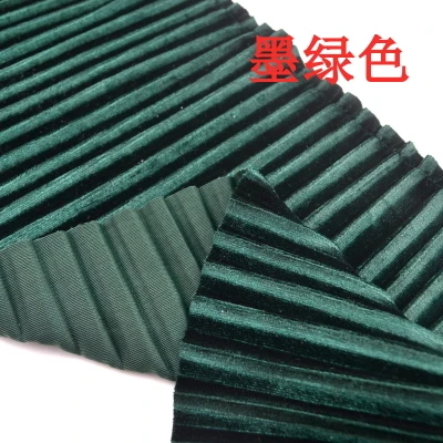 dark green Pleuche гофрированные кружевные обрезные оборки кружева с обеих сторон и бархатные кружевные аксессуары для одежды - Цвет: dark green