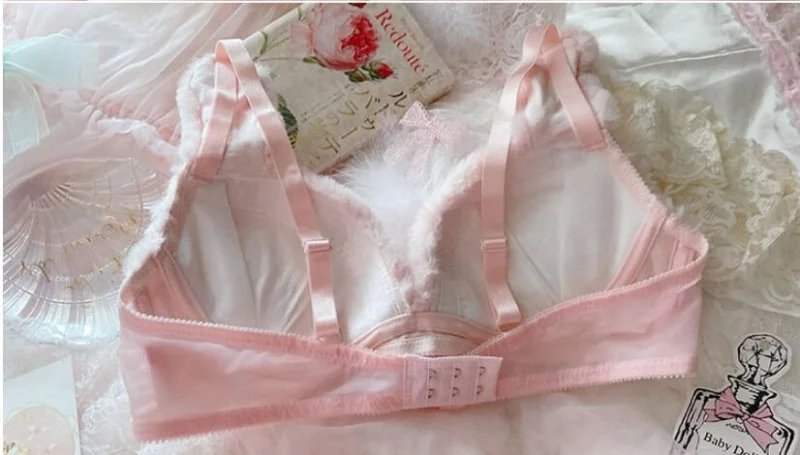 

Girls Low Waist Panties Set Breathable Briefs Women Sexy Push Up Bra Set Deep V Ladies Lace Soft Comfortable Cup Underwear