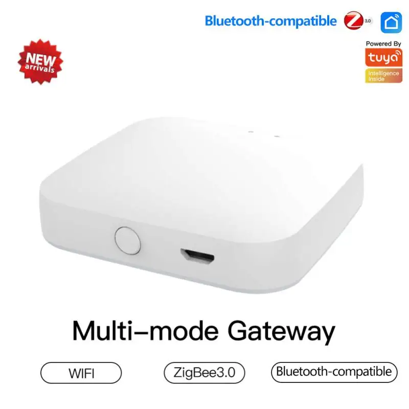 Умный шлюз Tuya ZigBee многорежимный хаб с поддержкой Wi-Fi Bluetooth дистанционное