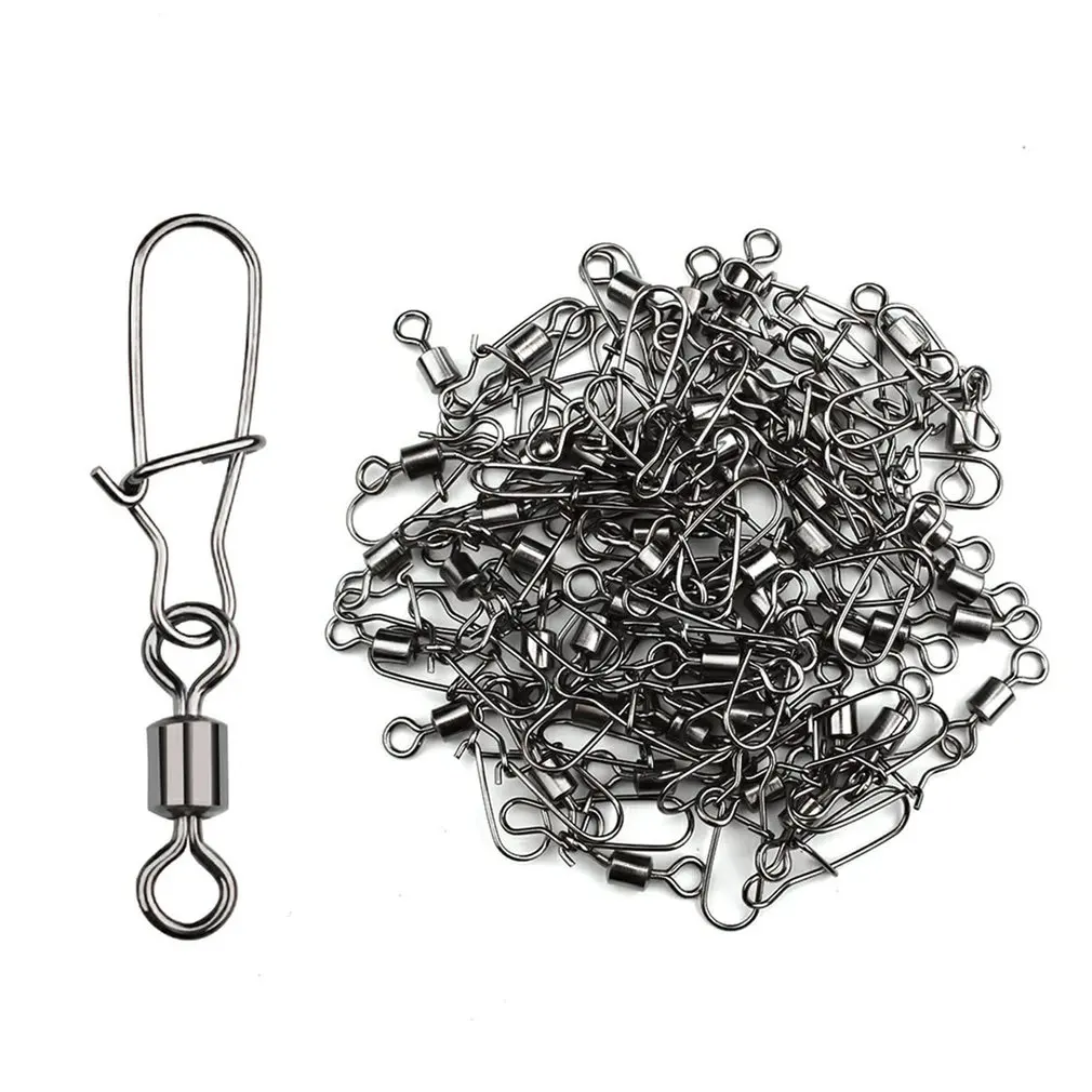 

6pcs Stainless Steel Fishing Connector Pin Fishing Eight-shaped Ring Connector Fishing Supplies Fishing Gear Accessories 26/30mm