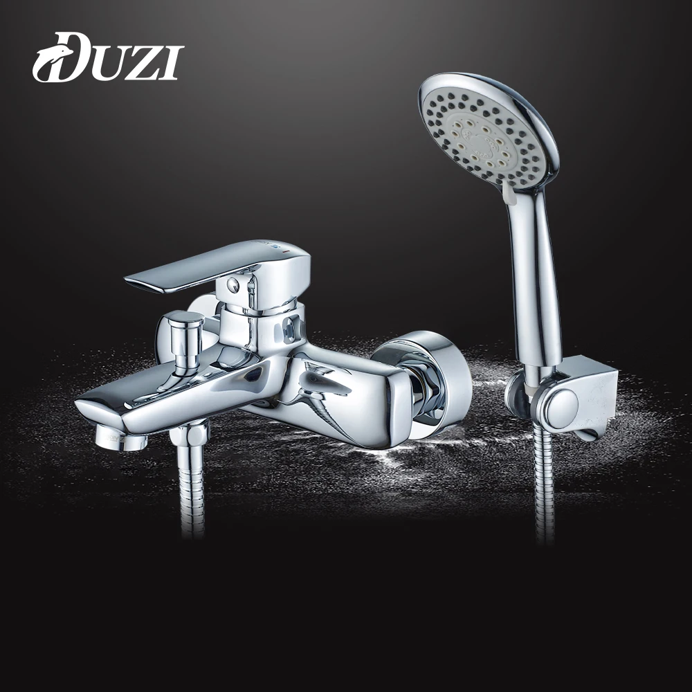 

Набор хромированных смесителей для душа в ванную комнату, крепление «Водопад» для холодной и горячей воды, настенный набор «тропический ду...