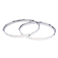 1 pair aluminum alloy drum plating hoop rim percussion parts accessory