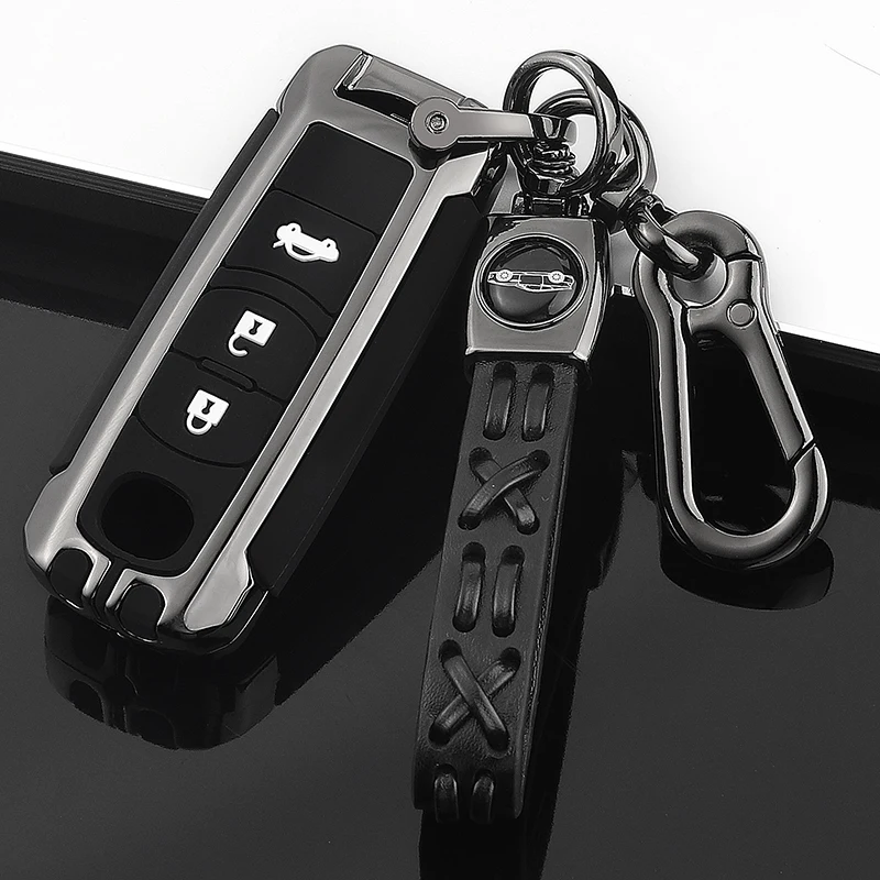 

Car Key Case Cover Key Bag For mazda 2 3 5 6 gh gj cx3 cx5 cx9 cx-5 cx 2020 Accessories Holder Shell Car-Styling Keychain