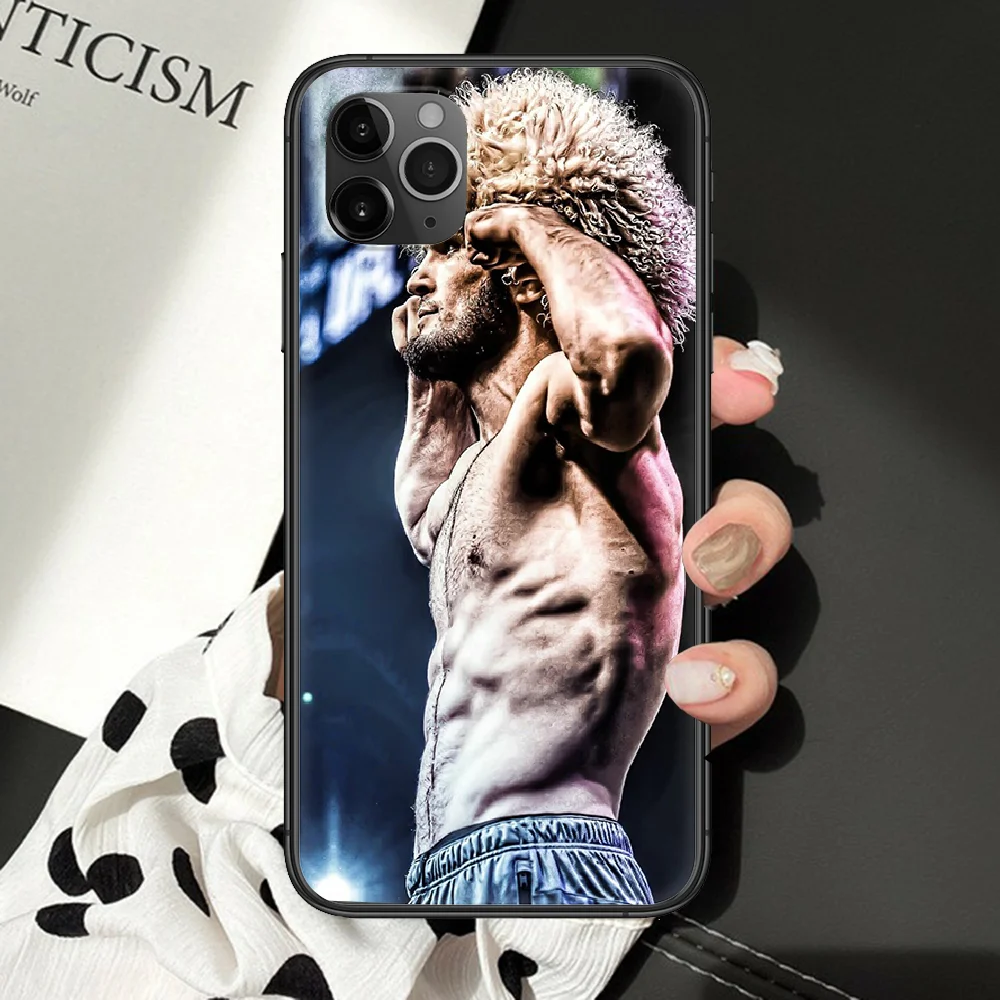 Khabib nurmagomedov чехол для телефона iphone 5 5S SE 2 6 6S 7 8 11 12 Mini Plus X XS XR Pro Max черный 3D Etui