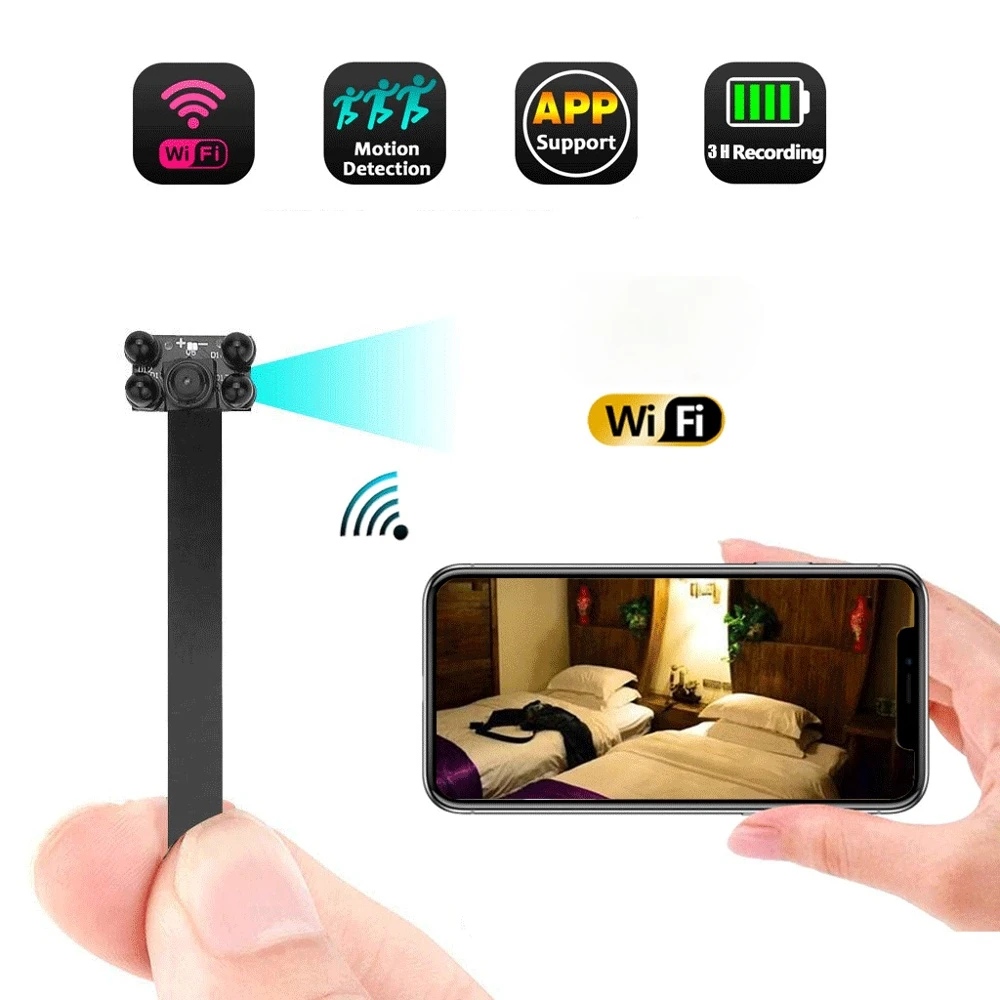 HD 1080P DIY портативная Wi-Fi IP мини-камера P2P беспроводная микро веб-камера видеокамера