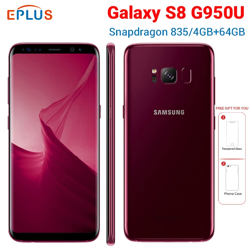 T-Mobile samsung Galaxy S8 G950U 64 Гб мобильный телефон 4G LTE Snapdragon 835 Восьмиядерный 4 Гб ram 5," NFC телефон G950T