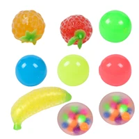 9pcs novelty stress balls toys children desktop early educational toy sensory squeezing sticky decompression ball toys for kids