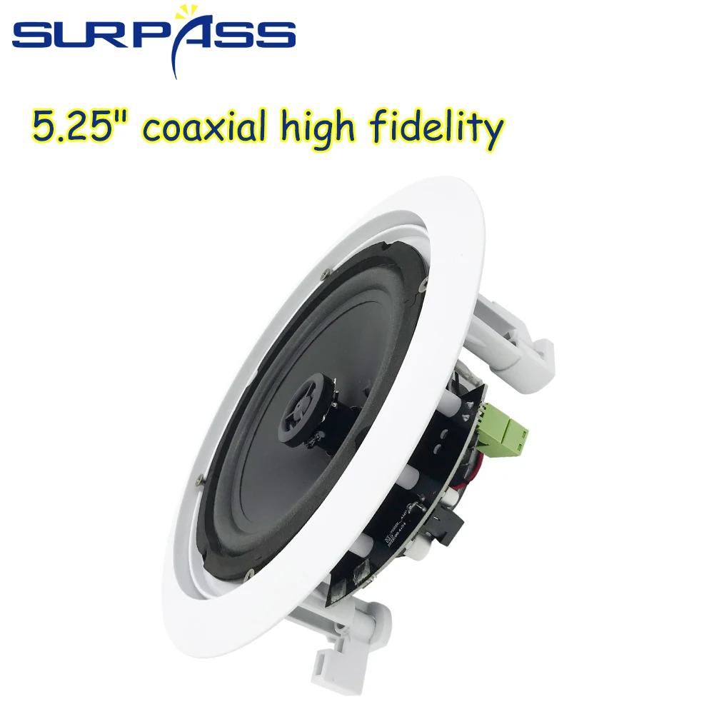 Потолочные Bluetooth колонки для дома 5 25 дюйма 20 Вт аудиосистема громкоговоритель со