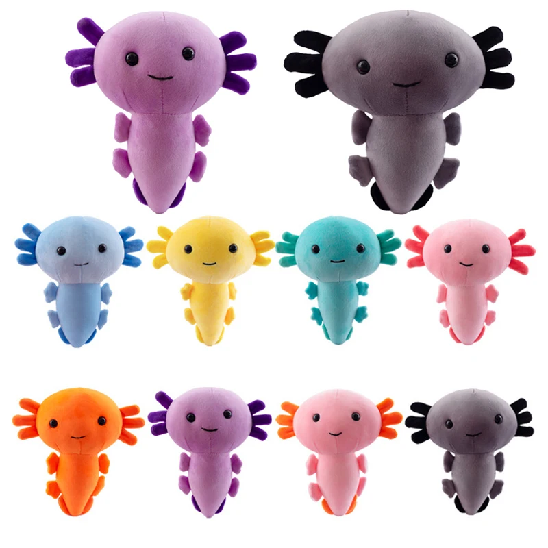 20см 2021 Кавайная плюшевая игрушка ахолотль мультяшная милая животная саламандра наполненная плюшевая кукла для детей на день рождения и Рождество.