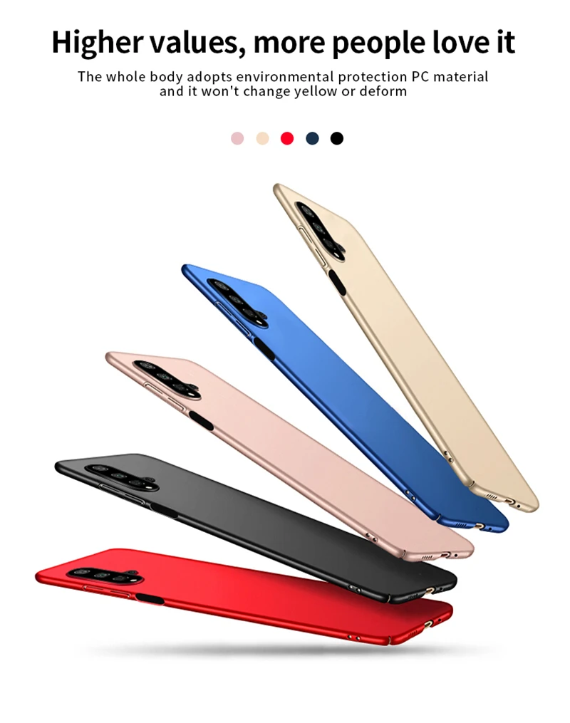 

For Cover Huawei Nova 5T Case For Nova 5T PC Matte Case For Huawei Nova 5T 6 7 SE P40 Lite E Y5P Y6P Y7P Y8P P Smart 2020 Fundas