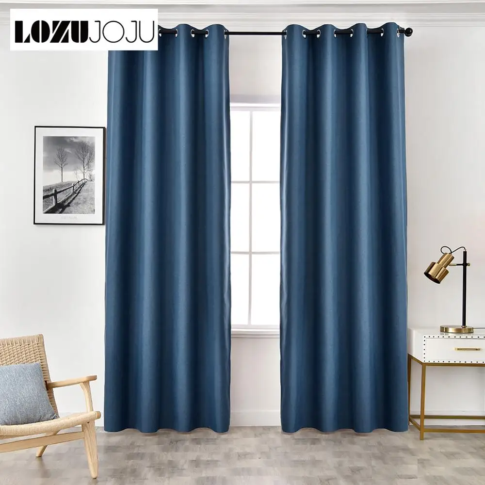 LOZUJOJU 1 Piece Full Shading Curtains Solid Design Draperies Bedroom Windows All Match Home Decor Simple Modern Style Customize | Дом и сад