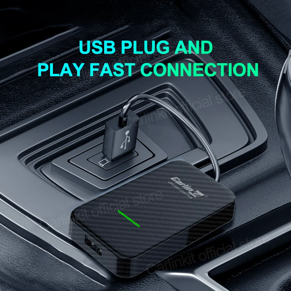$82.60 Carlinkit 3.0 Wireless Carplay Dongle USB Adapter for Audi Benz Mazda Porsche Volkswagen Volvo Ford Citroen Honda Nissan Haval