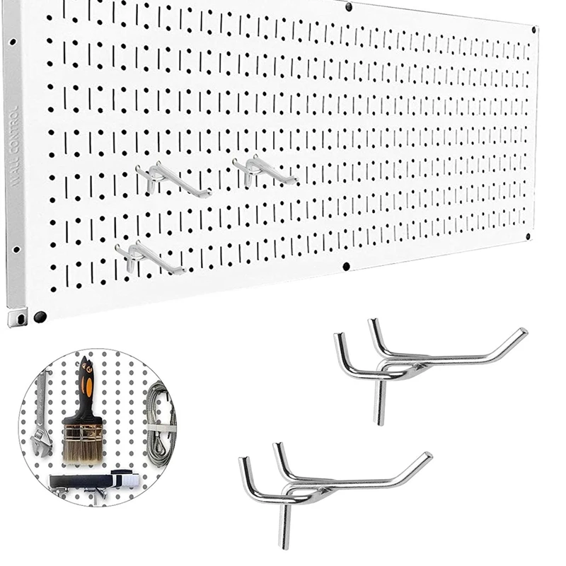 50 шт. 2-дюймовый Pegboard Крючки настенная Полка инструмент Вешалки Органайзер