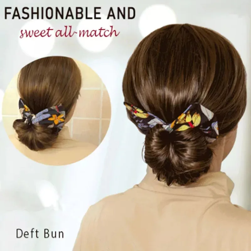 Deft Bun 2021 New Print Headband Hair Braiding Tool Hair Twist Braider Easy Use DIY Headwear for Women Girls Hair Accessories