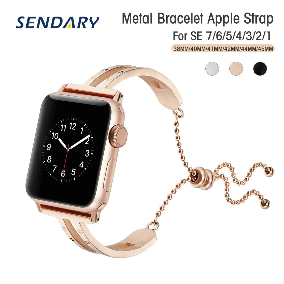

Браслет металлический для Apple Watch SE 7/6/5/4/3/2/1 38/4/41 мм