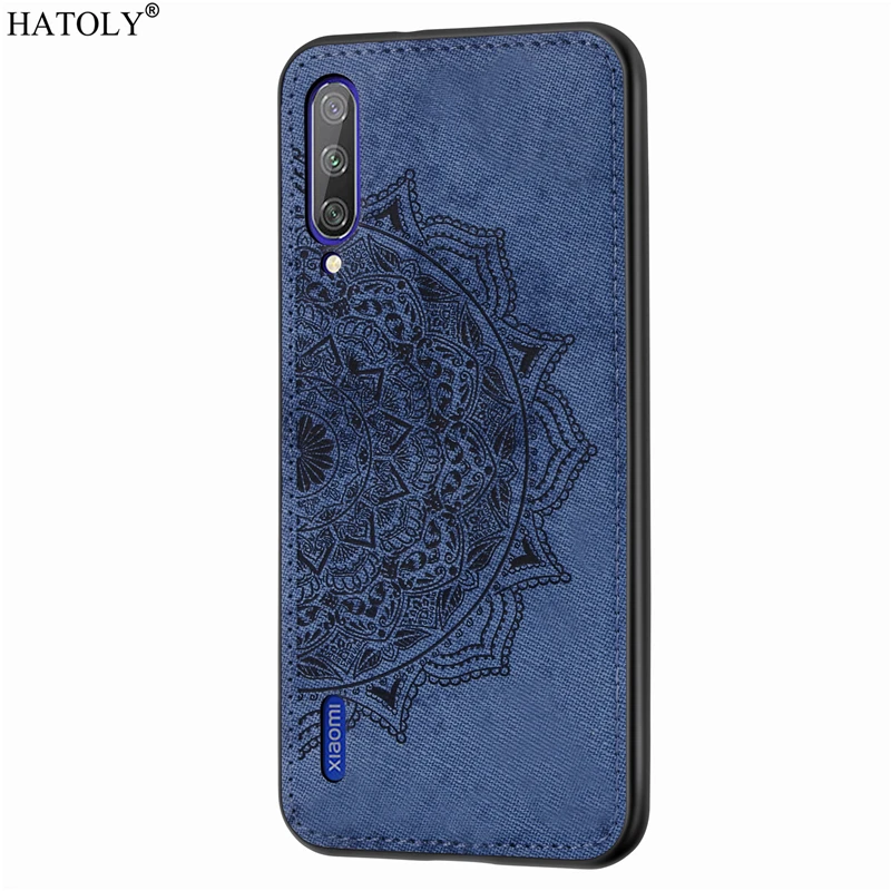 Blue Для Xiaomi mi A3 чехол Red mi 7 8A Note 8T CC9 Pro Чехол TPU рамка тканевая задняя крышка mi A3 телефон бампер чехол для Xiaomi mi A3 - Цвет: Blue