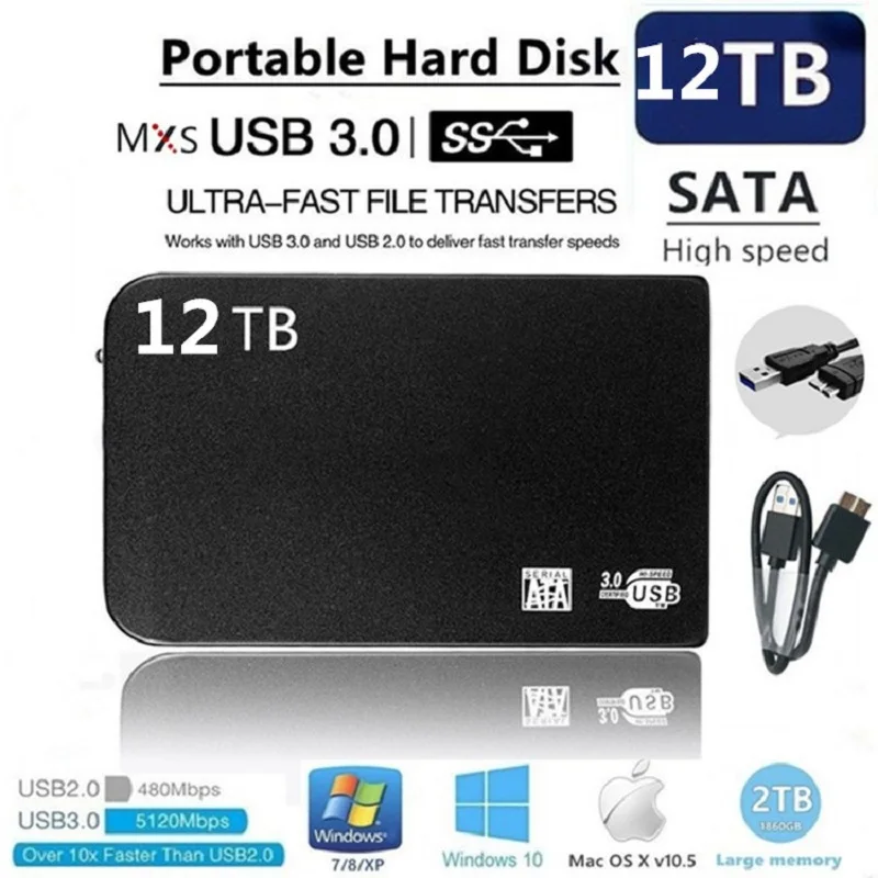 Внешний твердотельный накопитель SSD-C 12 ТБ 8 4 USB 3 1 | Компьютеры и офис