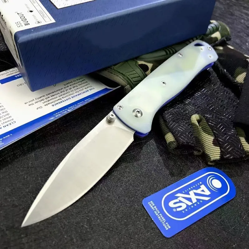 

Made BK-940 Freek AXIS BM565/560 Mark M4 Blade G10 Handle Carbon Fiber Blade Pocket Outdoor EDC Tool Kitchen Folding Knife