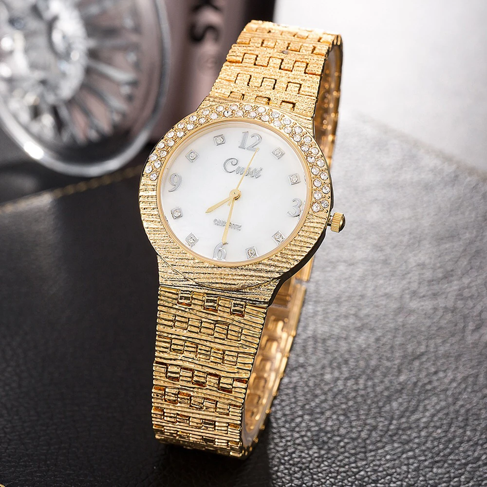 Luxury Watches Set Women Diamond Rhinestone Quartz Watch  Necklace Bracelets Sunglasses Wallet Wirstwatch Gifts sets For Women