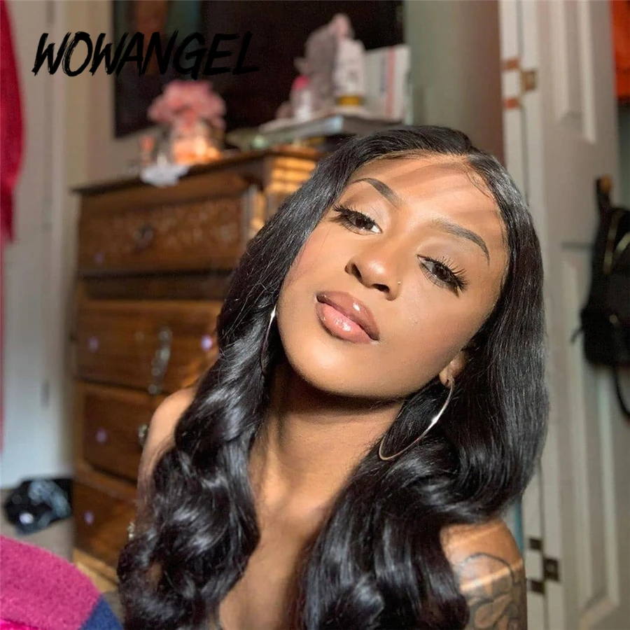 

Body Wave 13x6 Lace Front Human Hair Wigs For Black Women 150% Remy 4x4 Lace Closure Wig Preplucked And Bleached Knots Lace Wig