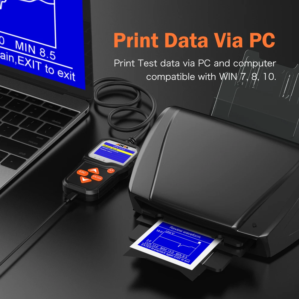 ANCEL BA301 инструмент для измерения аккумулятора мотоцикла тестер 12 вольт