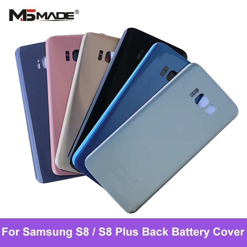 S8 крышка батареи для Samsung Galaxy Plus G950F G955F + Задняя стеклянная Корпус чехол запасные